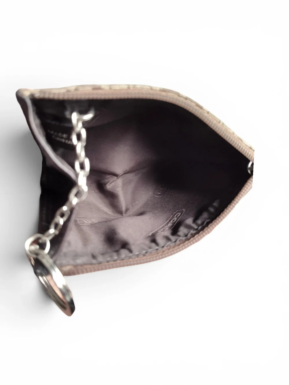 Vintage Coach Y2K Signature Mini C Monogram Mini Skinny ID Case - Suede & Canvas